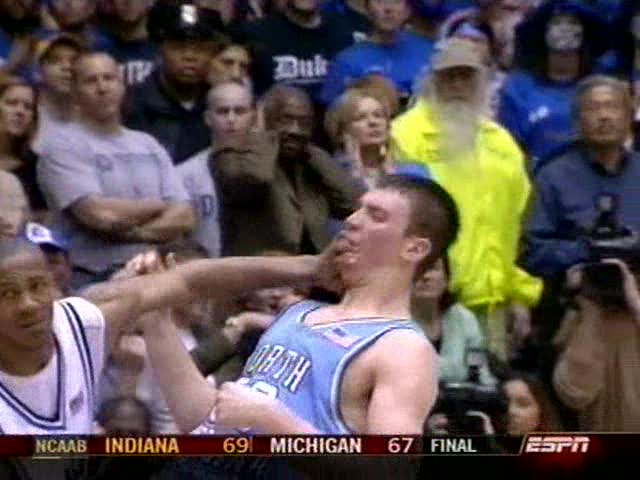 Dockery Shoves Hansbrough